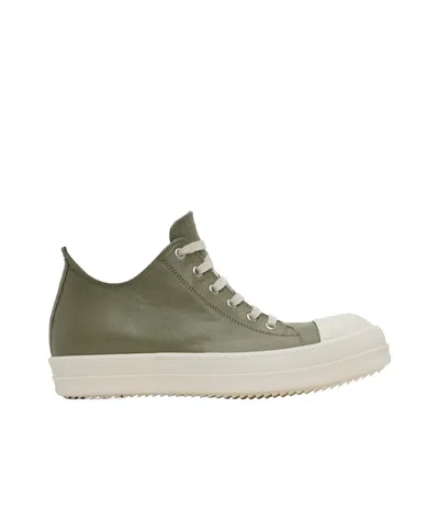 Rick Owens Round Head Low-cut Sneakers In White