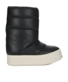 Rick Owens Italian Leather Boot For Men In Black