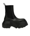 Rick Owens Black Hollywood Beatle Mega Tractor Chelsea Boots In Black