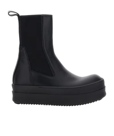 RICK OWENS RICK OWENS MEGA BUMPER BEATLE ROUND TOE BOOTS