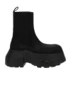 Rick Owens Black Hollywood Beatle Mega Tractor Chelsea Boots In Black