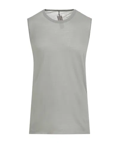 Rick Owens Round-head Vest In Gray