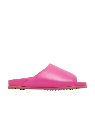 Rick Owens Round-headed Slippers In Pink