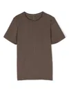 Rick Owens Round-neck Cotton T-shirt In Braun