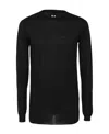Rick Owens Dark Olive Oversized Level Sweater In Black