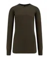 Rick Owens Khaki Concordians Basic Ls T-shirt In Brown