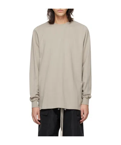 Rick Owens Round-neck Pullover Sweater In Gray