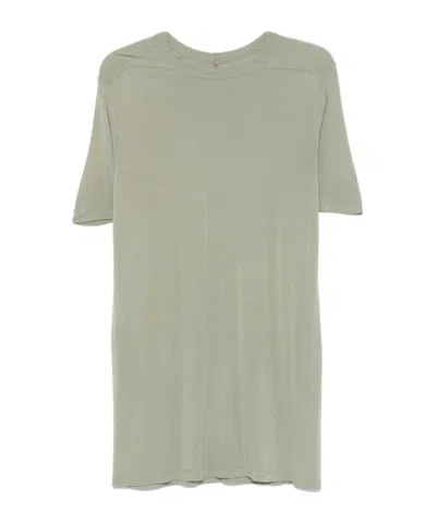 Rick Owens Round Neck Short Sleeve T-shirt In Gray