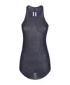 Rick Owens Round Neck Sleeveless Vest In Black