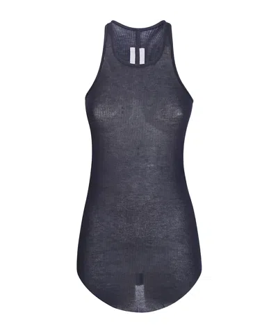 RICK OWENS ROUND NECK SLEEVELESS VEST