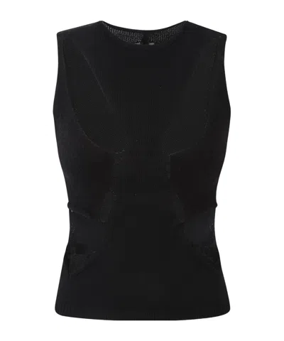 Rick Owens Round Neck Sleeveless Vest In Multi