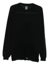 Rick Owens Round-neck Sweater In Black