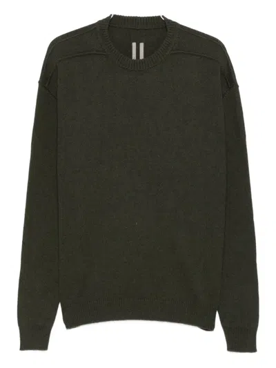 Rick Owens Round-neck Sweater In Green