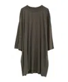 Rick Owens Oversize T-shirt Asymmetric Hem Drawstring Detail