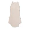Rick Owens Off-white Basic Rib Tank Top In Pearl
