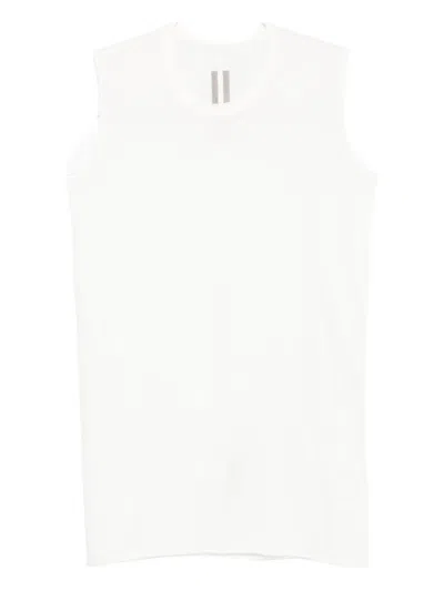 Rick Owens Round-neck Tank Top In White