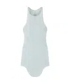 Rick Owens Round-neck Vest In Blue