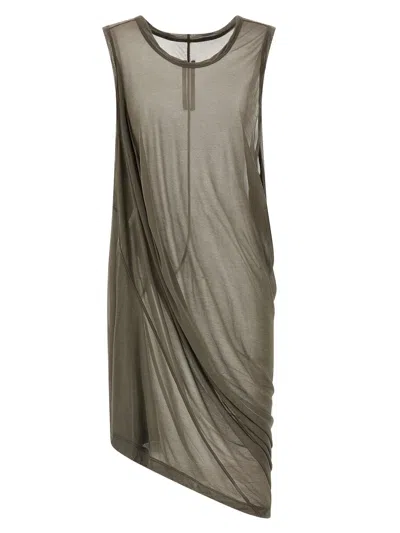 Rick Owens Round-neck Vest In Green