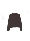 Rick Owens Round-neck Wool Sweater In Brown