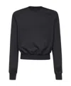 Rick Owens Round-necked Sweater In Black