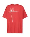 Rick Owens Round-necked T-shirt In Red