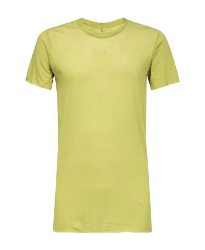Rick Owens Round-necked T-shirt In Yellow
