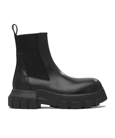 Rick Owens Round Toe Ankle Boots