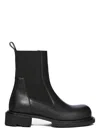 Rick Owens Round-toe Ankle Boots In Black
