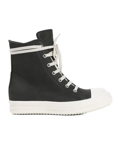 RICK OWENS RICK OWENS ROUND-TOE LACE-UP SNEAKERS