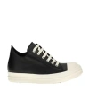 Rick Owens Women Blackwhite Lace Up Sneakers, 3.5 Luxury Sneakers For Women Darveys In Black