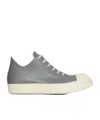 Rick Owens Round-toe Low-top Casual Shoes In Gray