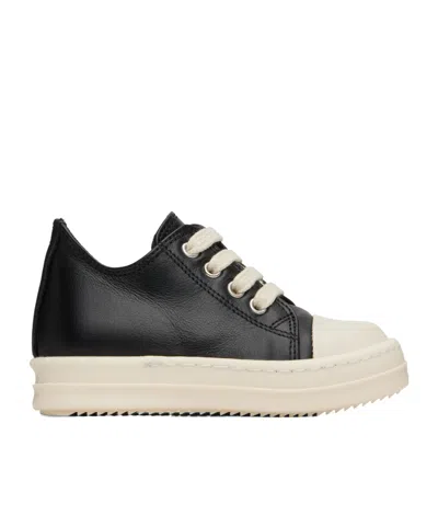 Rick Owens Round Toe Low-top Sneakers