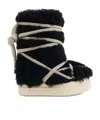 Rick Owens Lace-up Shearling Boots In Black