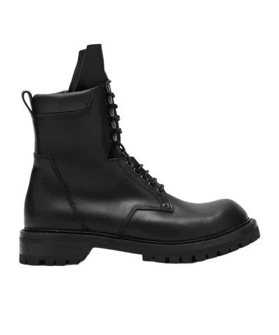 RICK OWENS RICK OWENS LACE-UP ARMY ANKLE BOOTS