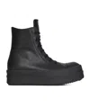 Rick Owens Round-toed Ankle Boots In Black