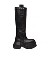 Rick Owens Round-toed Boots In Black