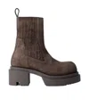 Rick Owens 70mm Beatle Bogun Boots In Brown