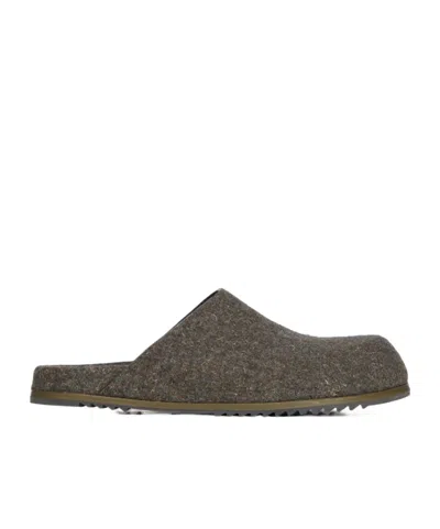 RICK OWENS ROUND-TOED SLIPPERS