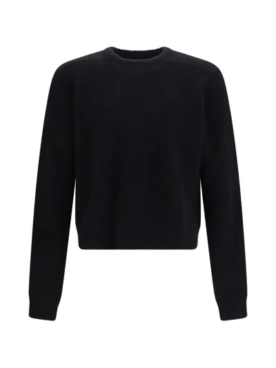 Rick Owens Alpaca Blend Crew Neck Sweatshirt In Animal Print
