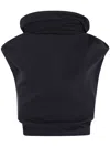 Rick Owens Women Jersey Shroud T-shirt In Black