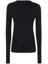 Rick Owens Longsleeves Babel Top In Black