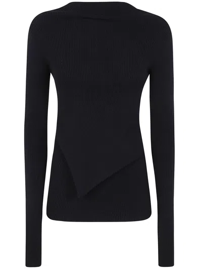RICK OWENS LONGSLEEVES BABEL TOP,RP01E7639.RIBVI 09 BLACK
