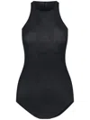 Rick Owens Black Basic Rib Cotton Tank Top In Black