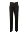 Rick Owens Geth Jeans In Fluid Cupro Twill Trousers Black In Black