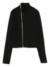 Rick Owens Tailored Jacket With High Collar And Long Sleeves In Black