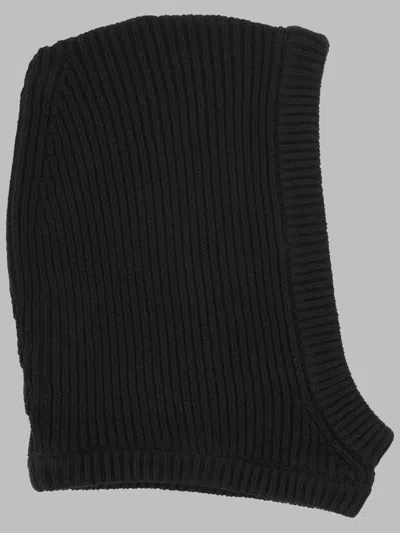 Rick Owens Rp02f5481_wsbr09 Cashmere Blend Hood Winter Hat In Black