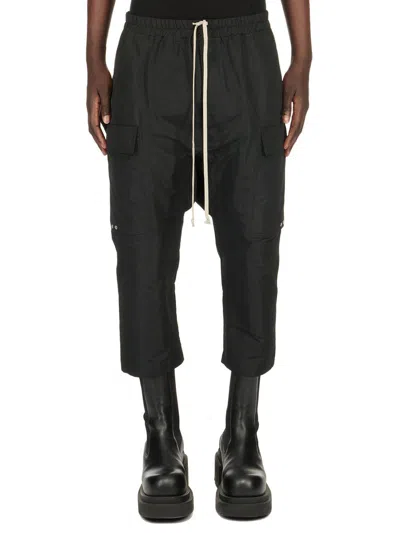 Pre-owned Rick Owens Rrp1100$ Ss24  Cargo Short Pants In Black