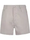 Rick Owens Men Geth Cutoff Shorts In Gray
