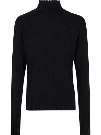 RICK OWENS TABARD SWEATER,RU01E5663.KEC 09 BLACK