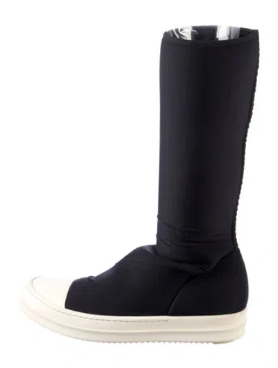 Pre-owned Rick Owens Rubber Rain Boots In Blue